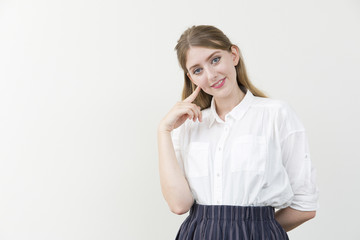 Fototapeta premium 笑顔の外国人女性