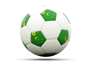 Flag of cocos islands on football