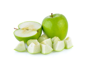 Green apple  isolated on white background