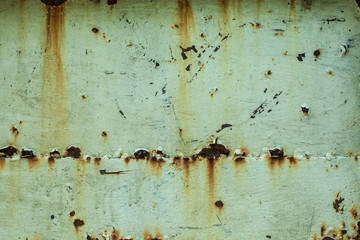 rust on the green iron plate, rust on steel background, old steel plate, old iron plate with rust