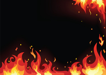 Fire flame background

