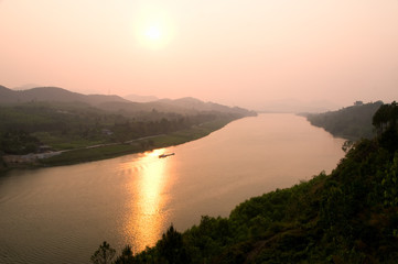 Fototapeta na wymiar Perfume River (Song Huong), Hue, central Vietnam