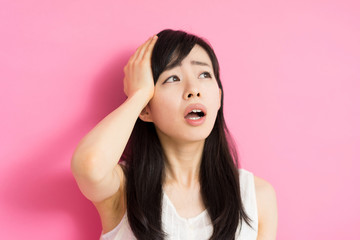 困る女性