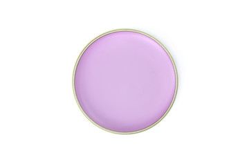 beautiful creamy makeup purple color for lip and cheeks