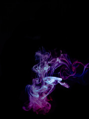 Fototapeta premium Smokes on black background