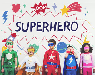 Superhero Kids Imagination Power Helper Concept © Rawpixel.com
