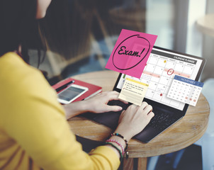 Exam Education To Do Review School Schedule Concept