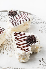 Heart shaped chocolate cakes