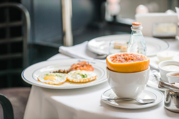 breakfast in the restaurant