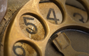 Close up of Vintage phone dial - 5