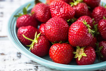 Fresh ripe perfect strawberry. Organic strawberry.