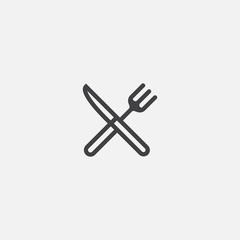 Fototapeta premium fork and knife icon