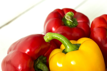 Red Paprika ./Red Paprika On the Table.
