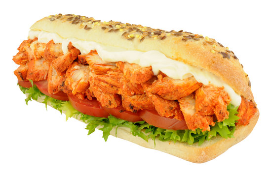 Chicken Tandoori Sandwich Sub Roll