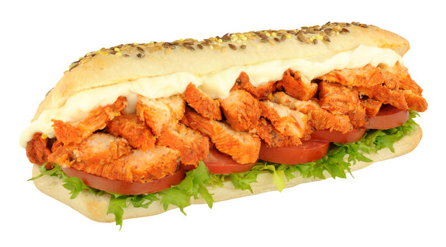 Chicken Tandoori Sandwich Sub Roll