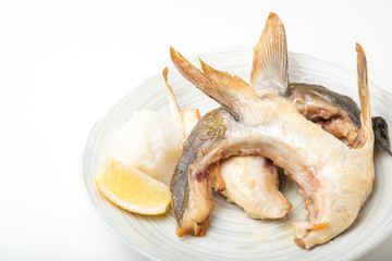 grilled yellow tail head