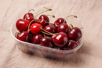 Fresh red organic Cherry, cherries