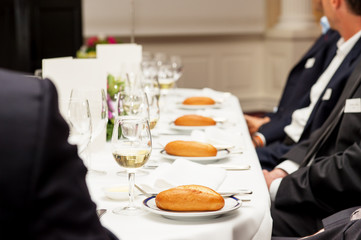 Business event in restaurant
