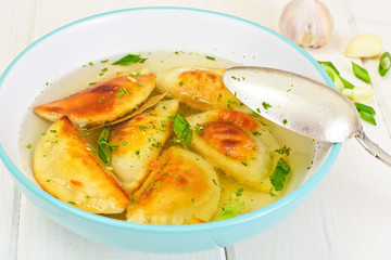 Gedza Japanese Dumplings in the Broth