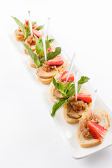 appetizer with strawberry