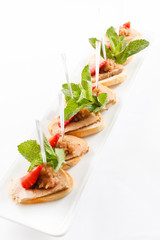 appetizer with strawberry