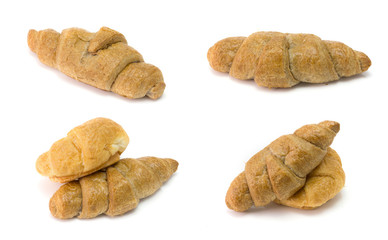 Croissant bread, france Croissant isolated on white background