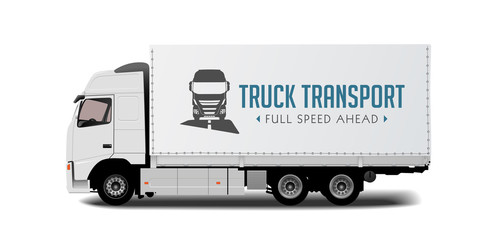 Truck transport - fast delivery concept