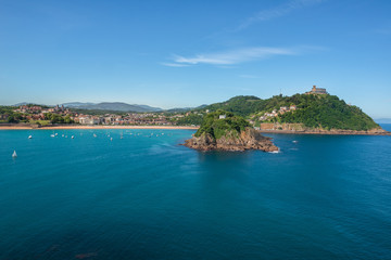 Bay of San Sebastian from Monte Urgull, Basque Country (Spain)