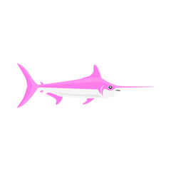 Fish Icon Design Flat Isolated