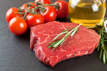 Fresh raw meat beef steak