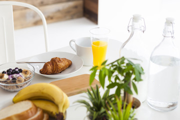 Stylish breakfast for one person