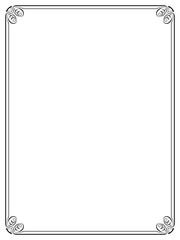 simple black ornamental decorative frame