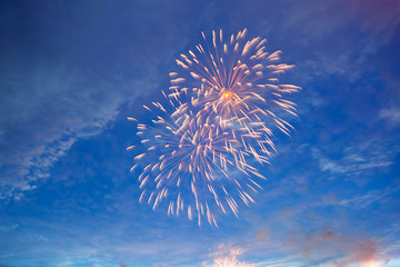 Fireworks display on 4th of July