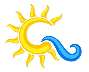 Logo sun and sea.
