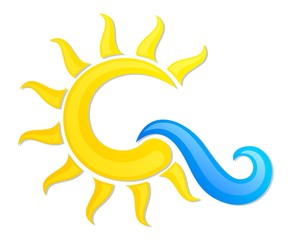 Logo sun and sea.