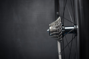 Bike wheel with chainring