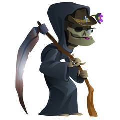 Obraz premium Old female skeleton, the grim Reaper