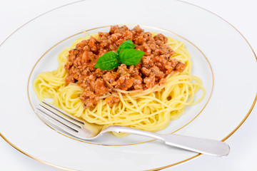 Spaghetti with Sauce Bolognese