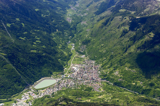 Edolo village, Lombardy, Italy