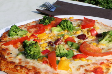 Gemüsepizza, Pizza vegetarisch