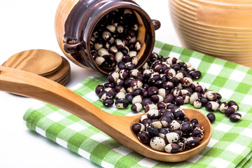 Black and white beans