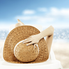 closeup of woman body 