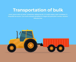 Transportation of Bulk Banner Design