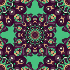 Fototapeta premium Seamless pattern in beautiful cranberry colors. Vector illustration