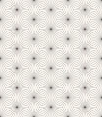 monochrome star pattern of striped rhombuses.