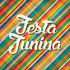 Festa Junina illustration - traditional Brazil June festival party. Vector illustration.