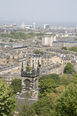 Cityscape of view over Edinburgh; Scotland