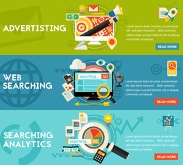 Searching Analytics Advertising Concept