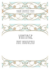 Art nouveau style background