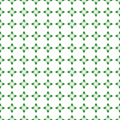 Green summer background made up of green leaves composed as flowers in a row and one below the other on a white background